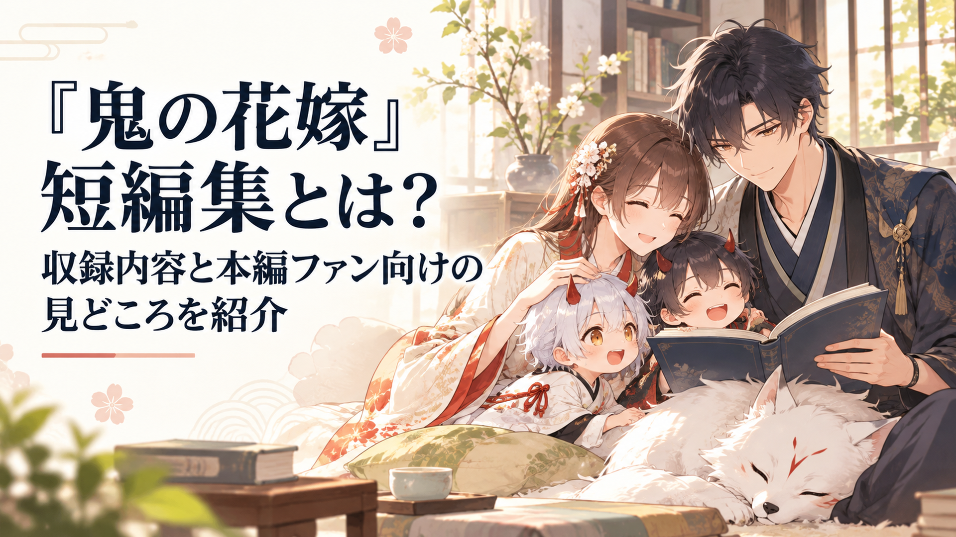 柚子と玲夜、元気な子鬼たちが穏やかな日常を過ごす『鬼の花嫁』短編集のイメージ